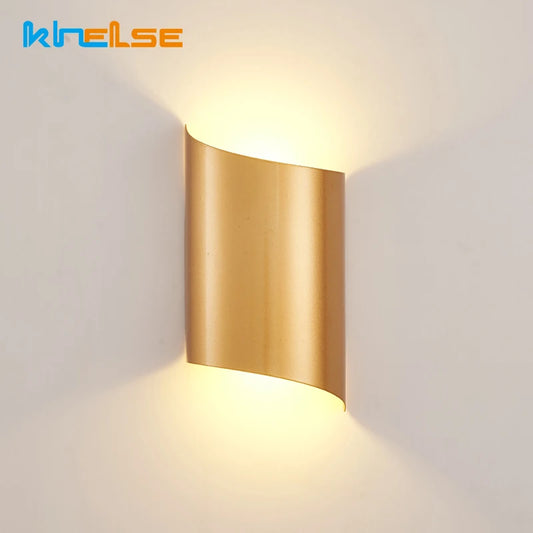14W LED Wall Lights For Living Room Modern Lighting Black Gold Wall Mount Sconce Bedroom Light Indoor Wall Fixtures Up Down Lamp