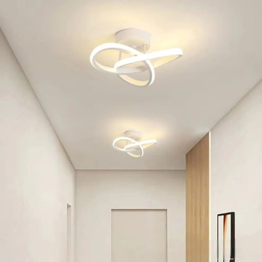 Modern LED Ceiling Light Corridor Lighting Fixture Minimalist Line Lamps Aisle Entryway Staircase Corner Indoor Decor 3 colors