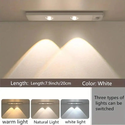 Motion Sensor Light LED Sensor Lamp Wireless Ultra Thin USB LED For Kitchen Cabinet Bedroom Wardrobe Indoor Lighting Night Light